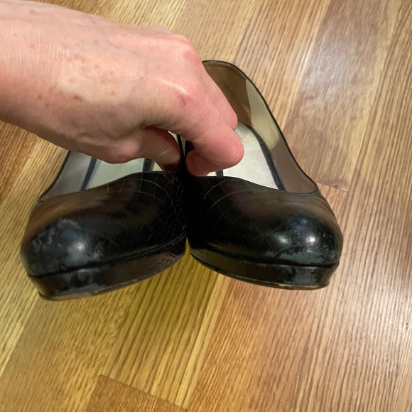 Prada Faux Crocodile Platform Pumps, Size 41 - Picture 10 of 13